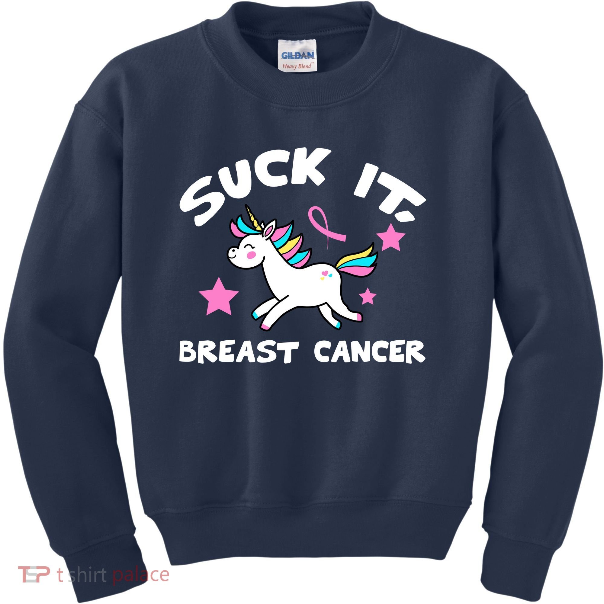 Suck It Breast Cancer unicorn Kids Sweatshirt