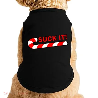 Suck It Candy Cane Doggie Tank