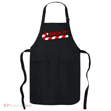 Suck It Candy Cane Apron
