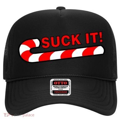Suck It Candy Cane Hat