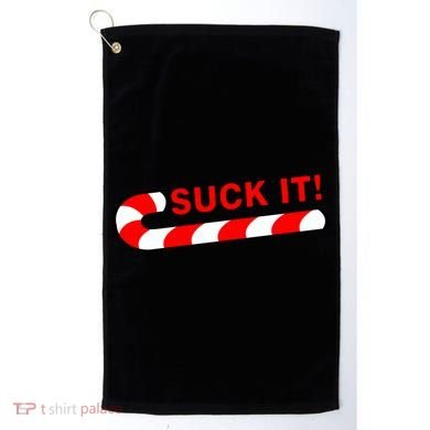 Suck It Candy Cane Golf Towel