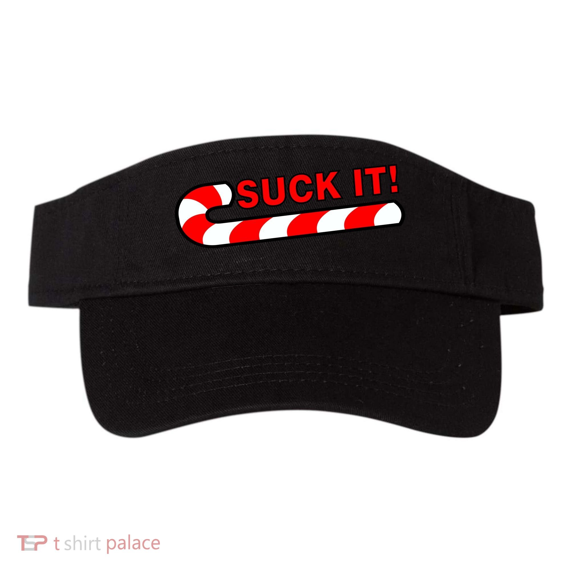 Suck It Candy Cane Visor
