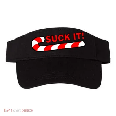 Suck It Candy Cane Visor