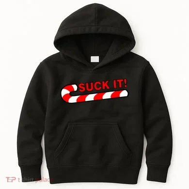 Suck It Candy Cane Kids Hoodie