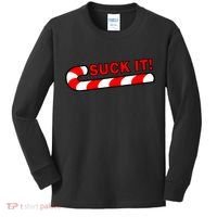 Suck It Candy Cane Kids Long Sleeve Shirt thumb 0