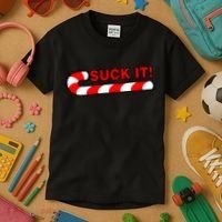 Suck It Candy Cane Kids T-Shirt thumb 3