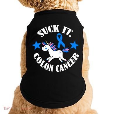 Suck It Colon Cancer Doggie Tank