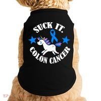 Suck It Colon Cancer Doggie Tank thumb 0