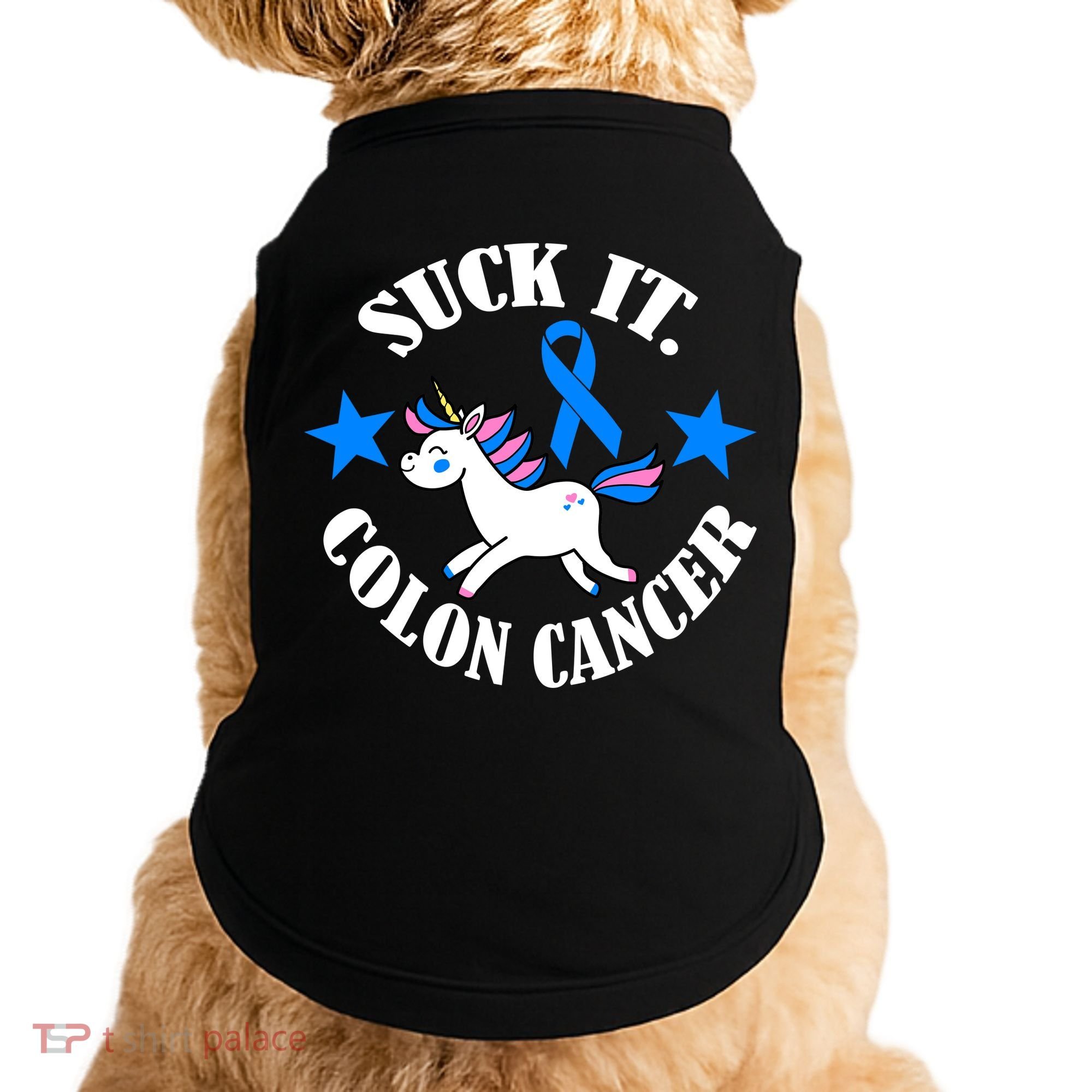 Suck It Colon Cancer Doggie Tank