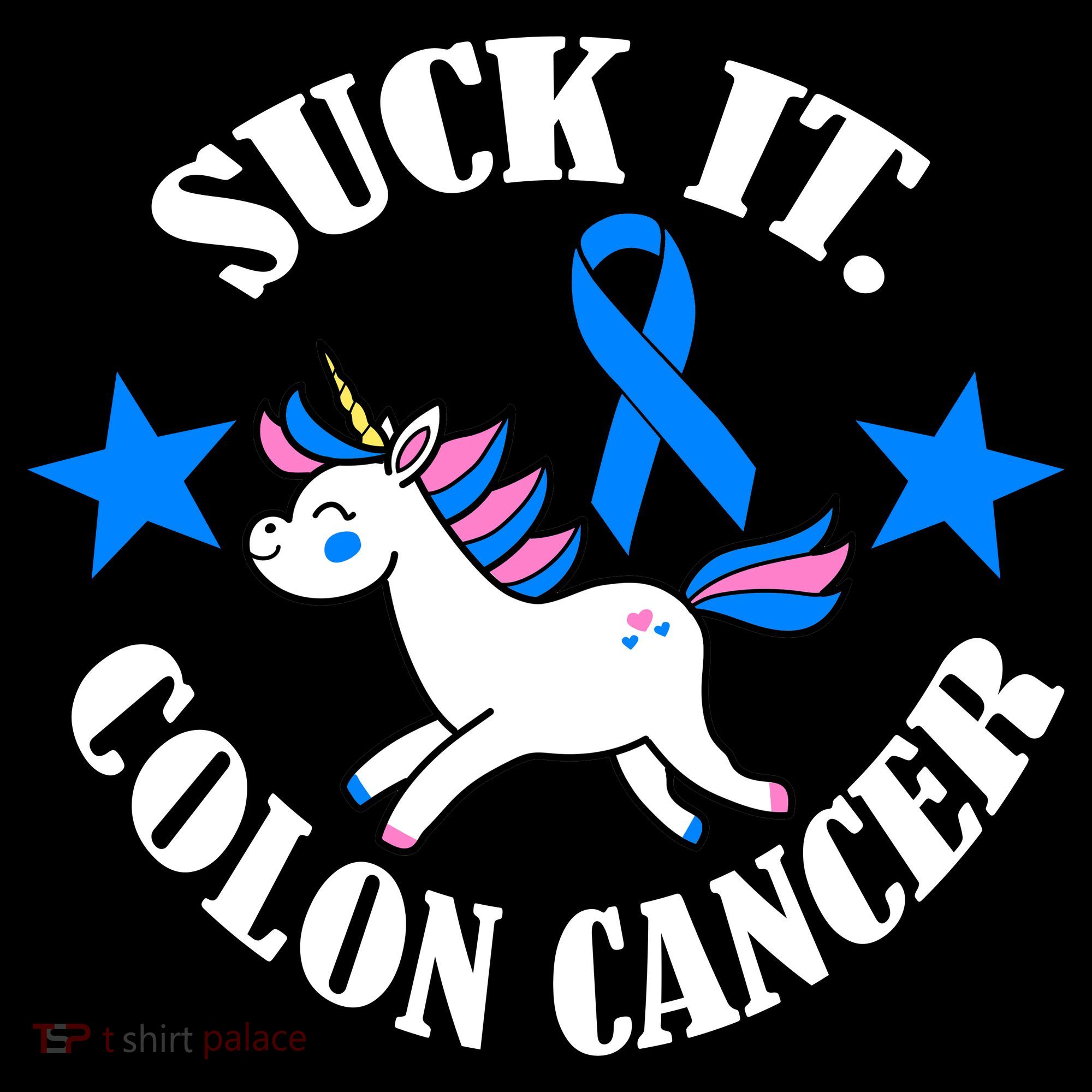 Suck It Colon Cancer Button