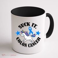Suck It Colon Cancer Coffee Mug thumb 1