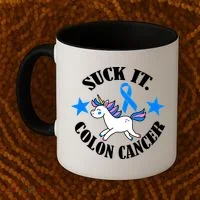 Suck It Colon Cancer Coffee Mug thumb 2