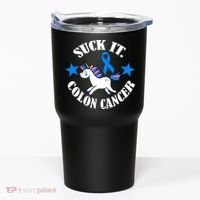 Suck It Colon Cancer Tumbler thumb 0