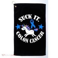 Suck It Colon Cancer Golf Towel thumb 0