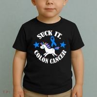 Suck It Colon Cancer Toddler T-Shirt thumb 2