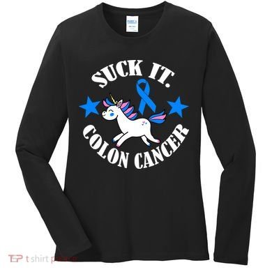 Suck It Colon Cancer Women's Long Sleeve Shirt