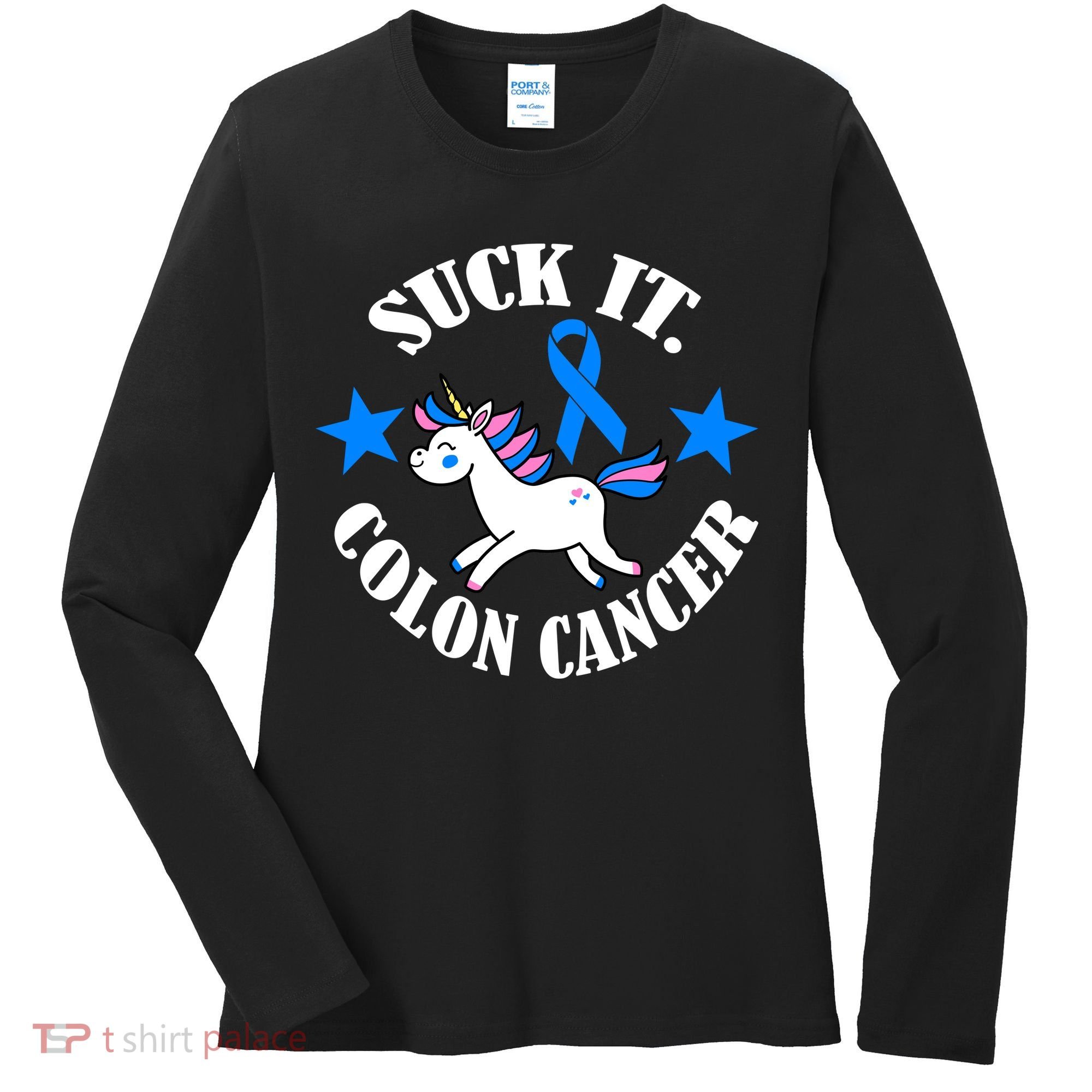 Suck It Colon Cancer Women's Long Sleeve Shirt