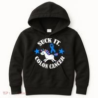 Suck It Colon Cancer Kids Hoodie thumb 0