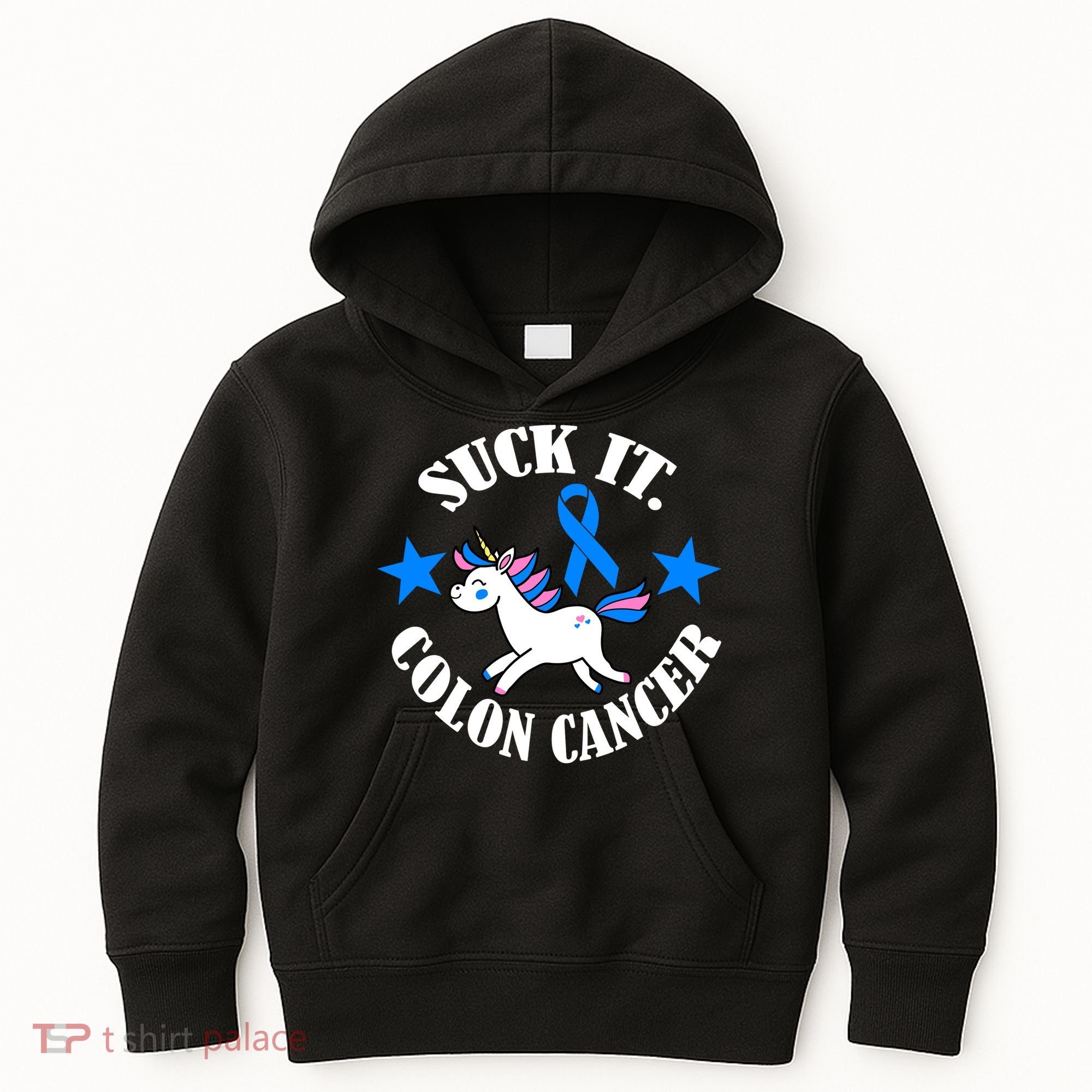 Suck It Colon Cancer Kids Hoodie
