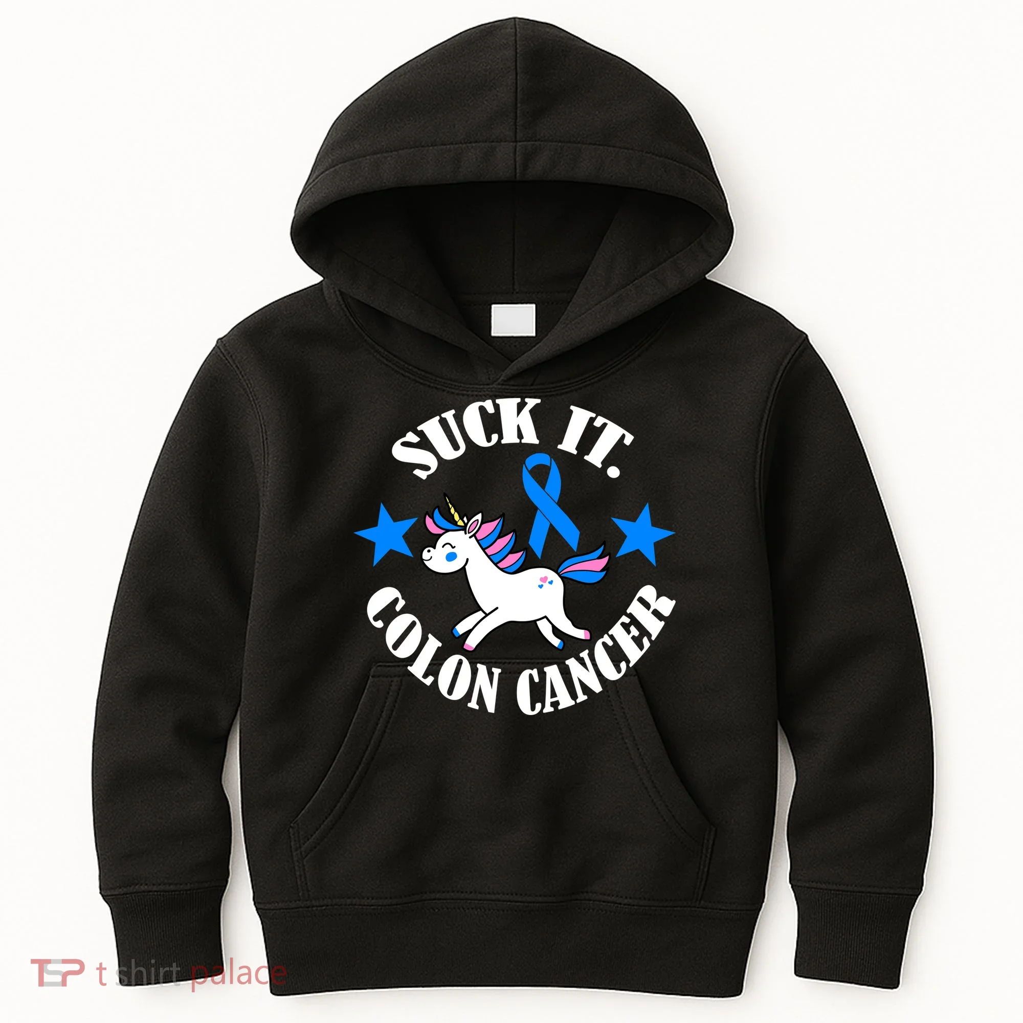 Suck It Colon Cancer Kids Hoodie