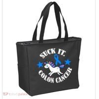 Suck It Colon Cancer Tote Bag thumb 2