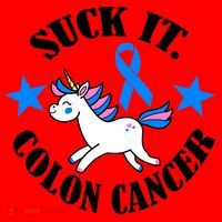 Suck It Colon Cancer Santa Hat thumb 1