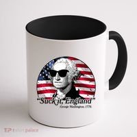 Suck It England George Washington 1776 Coffee Mug thumb 1