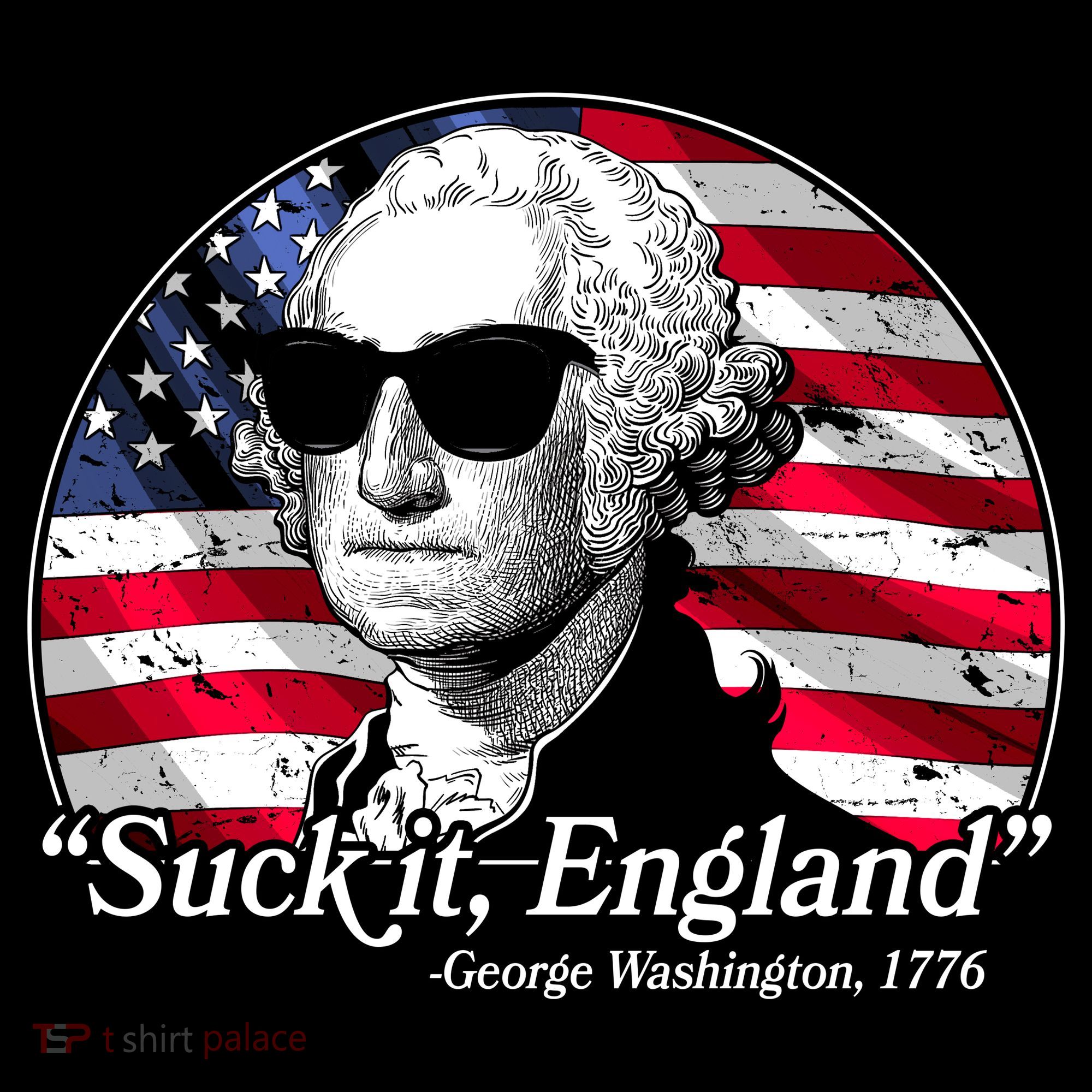 Suck It England George Washington 1776 Toddler Hoodie