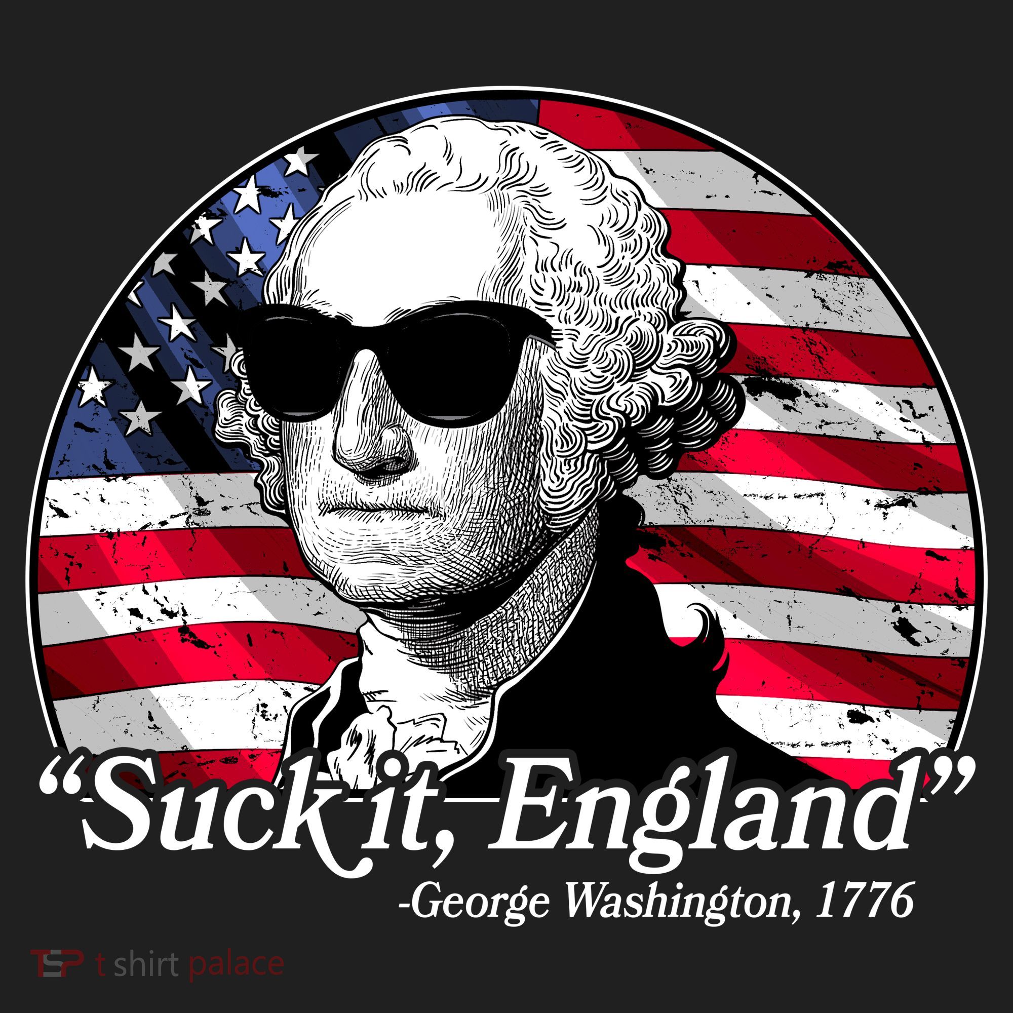 Suck It England George Washington 1776 Golf Towel
