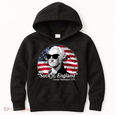 Suck It England George Washington 1776 Kids Hoodie