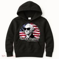 Suck It England George Washington 1776 Kids Hoodie thumb 0
