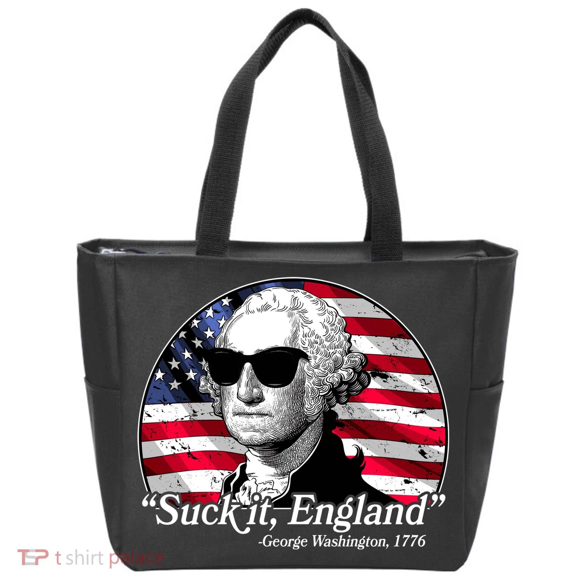 Suck It England George Washington 1776 Tote Bag