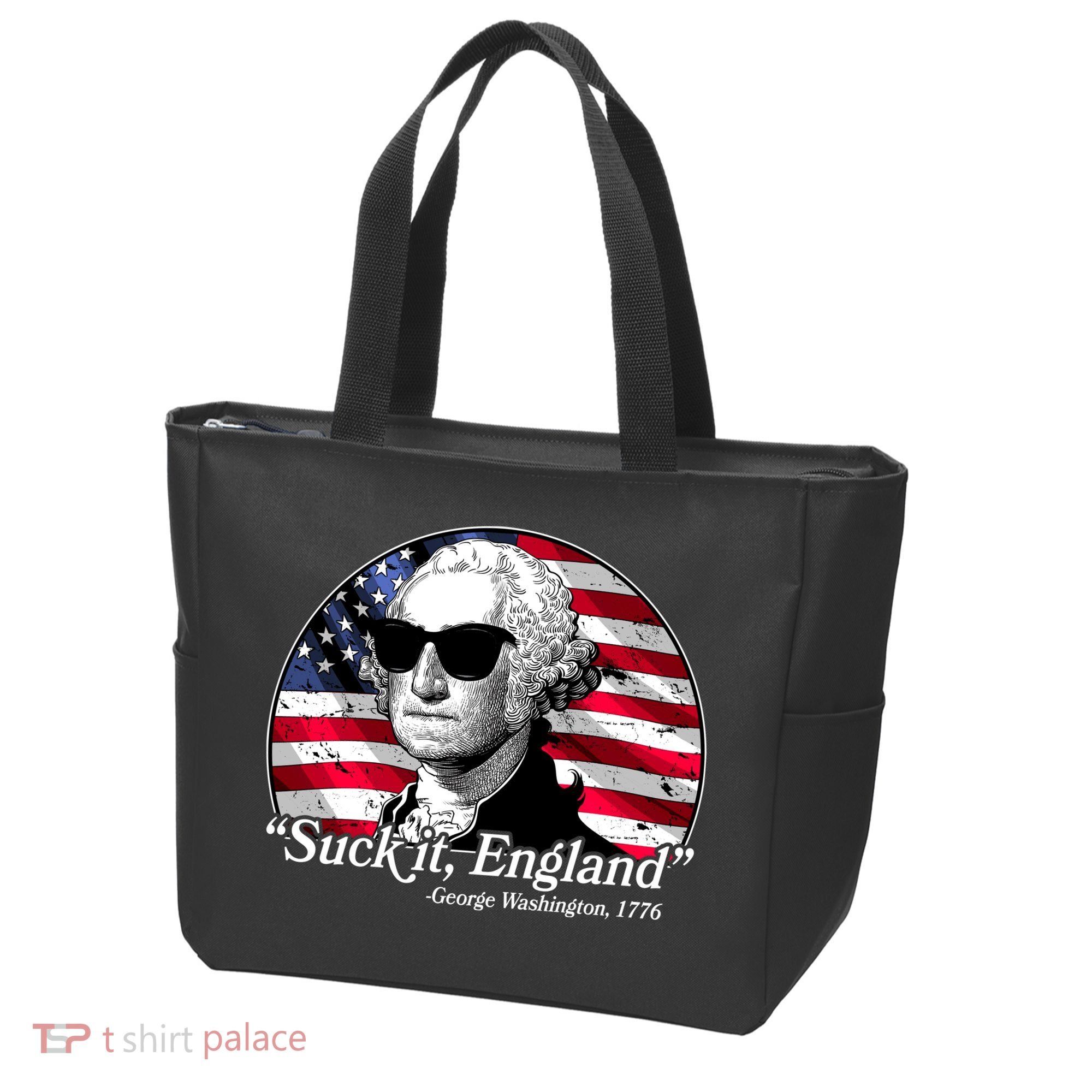 Suck It England George Washington 1776 Tote Bag
