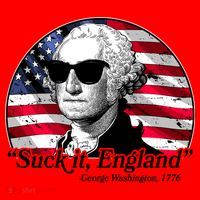 Suck It England George Washington 1776 Santa Hat thumb 1
