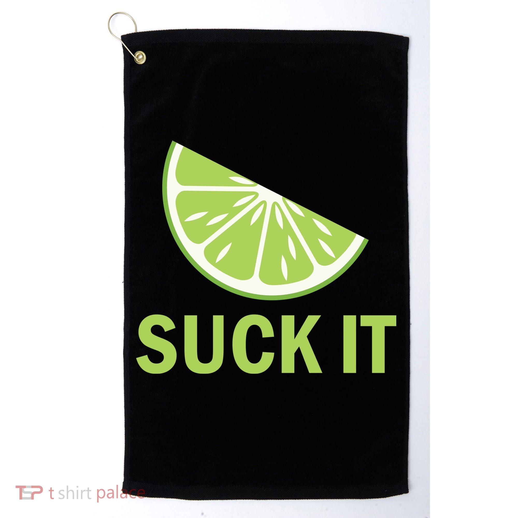 Suck It Funny Tequila Shot Golf Towel