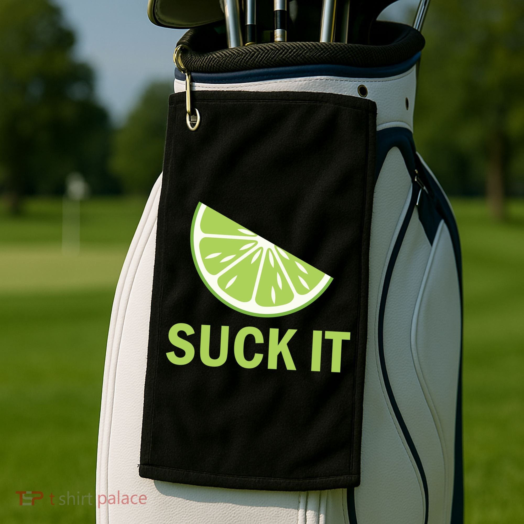 Suck It Funny Tequila Shot Golf Towel