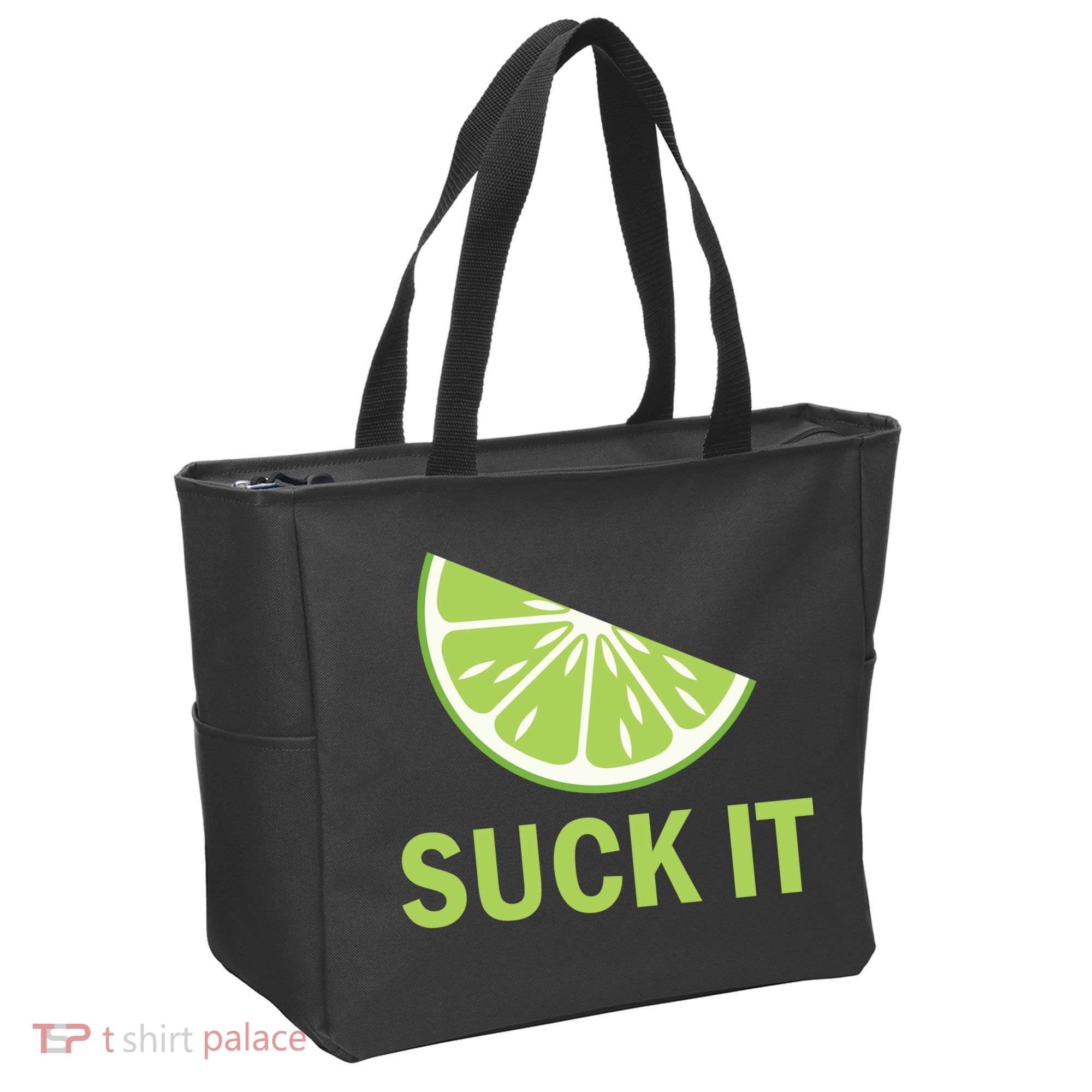 Suck It Funny Tequila Shot Tote Bag