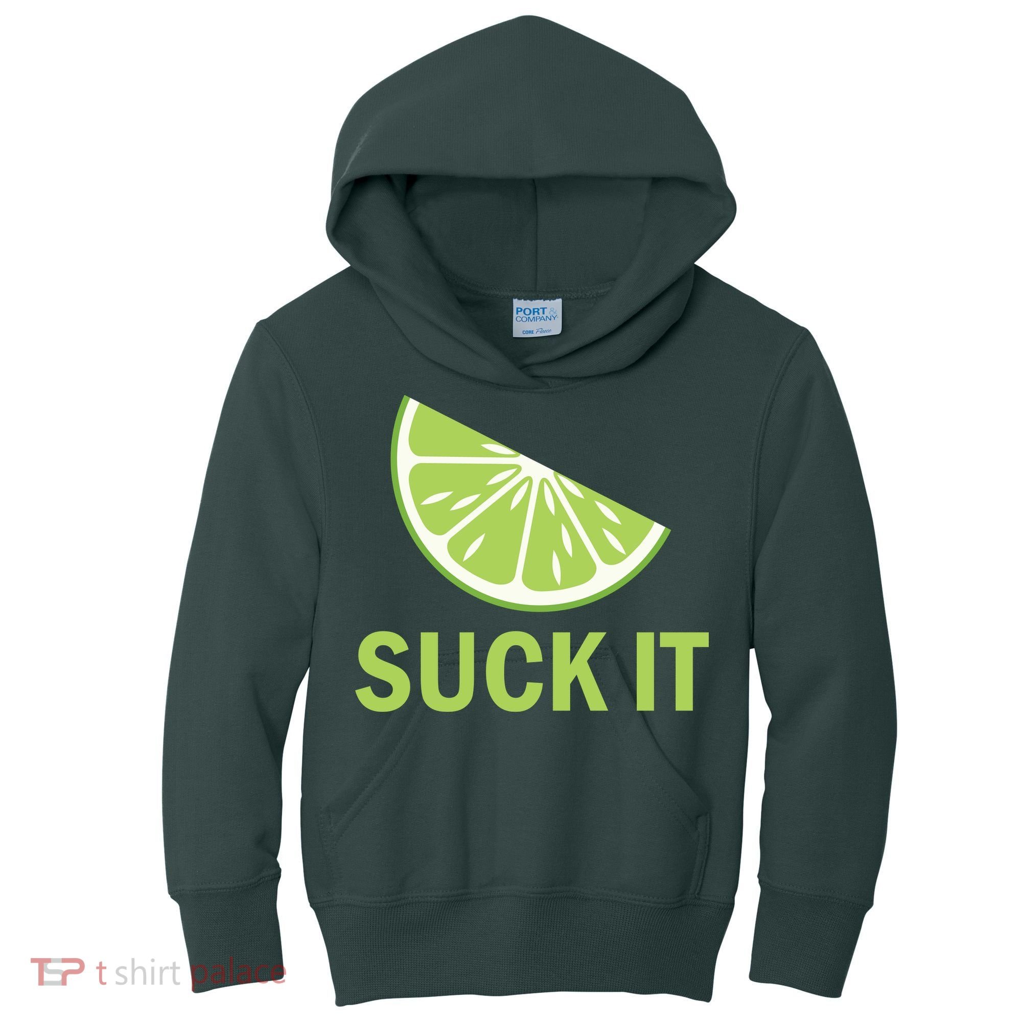 Suck It Funny Tequila Shot Kids Hoodie