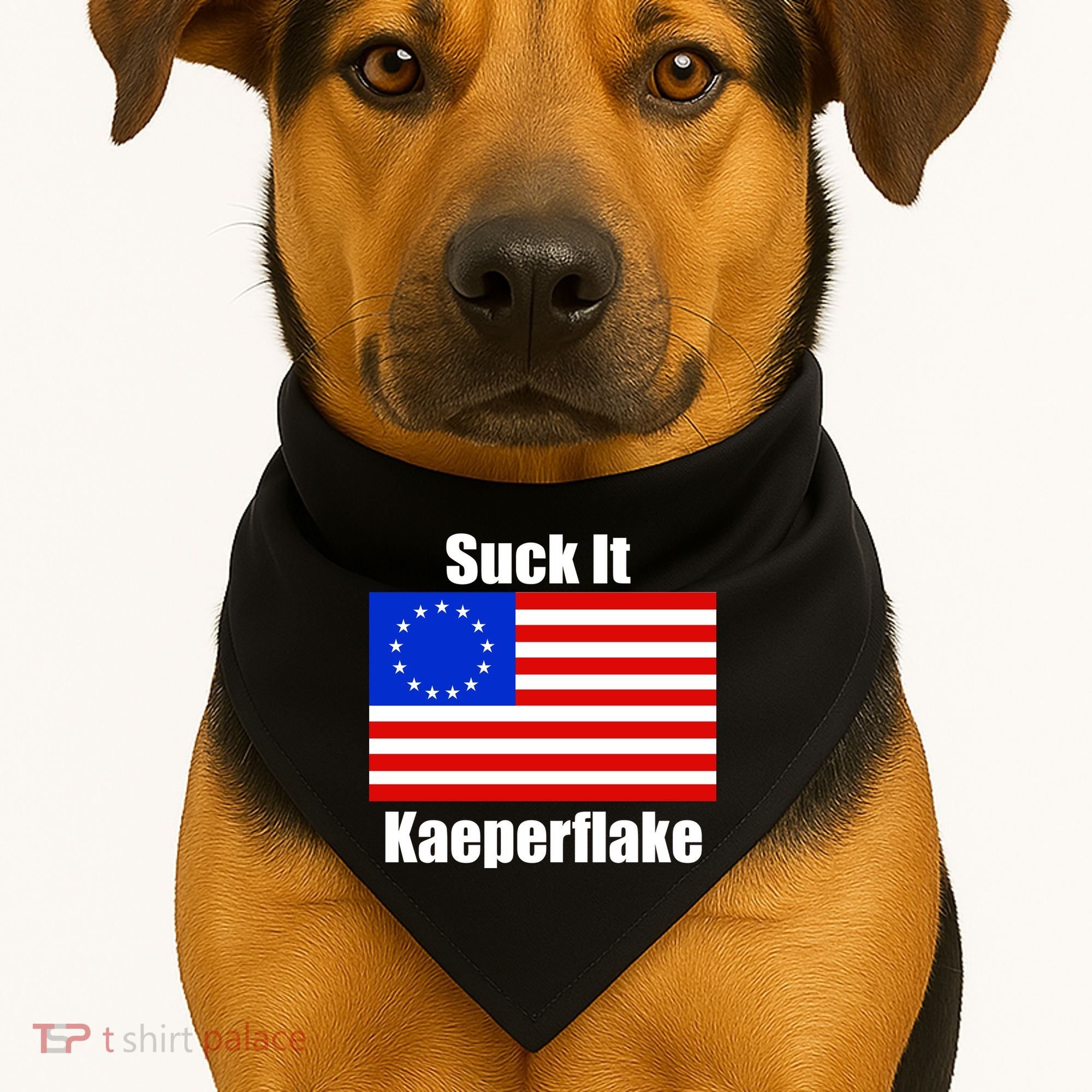Suck It Kaeperflake Betsy Ross Flag USA-Made Doggie Bandana