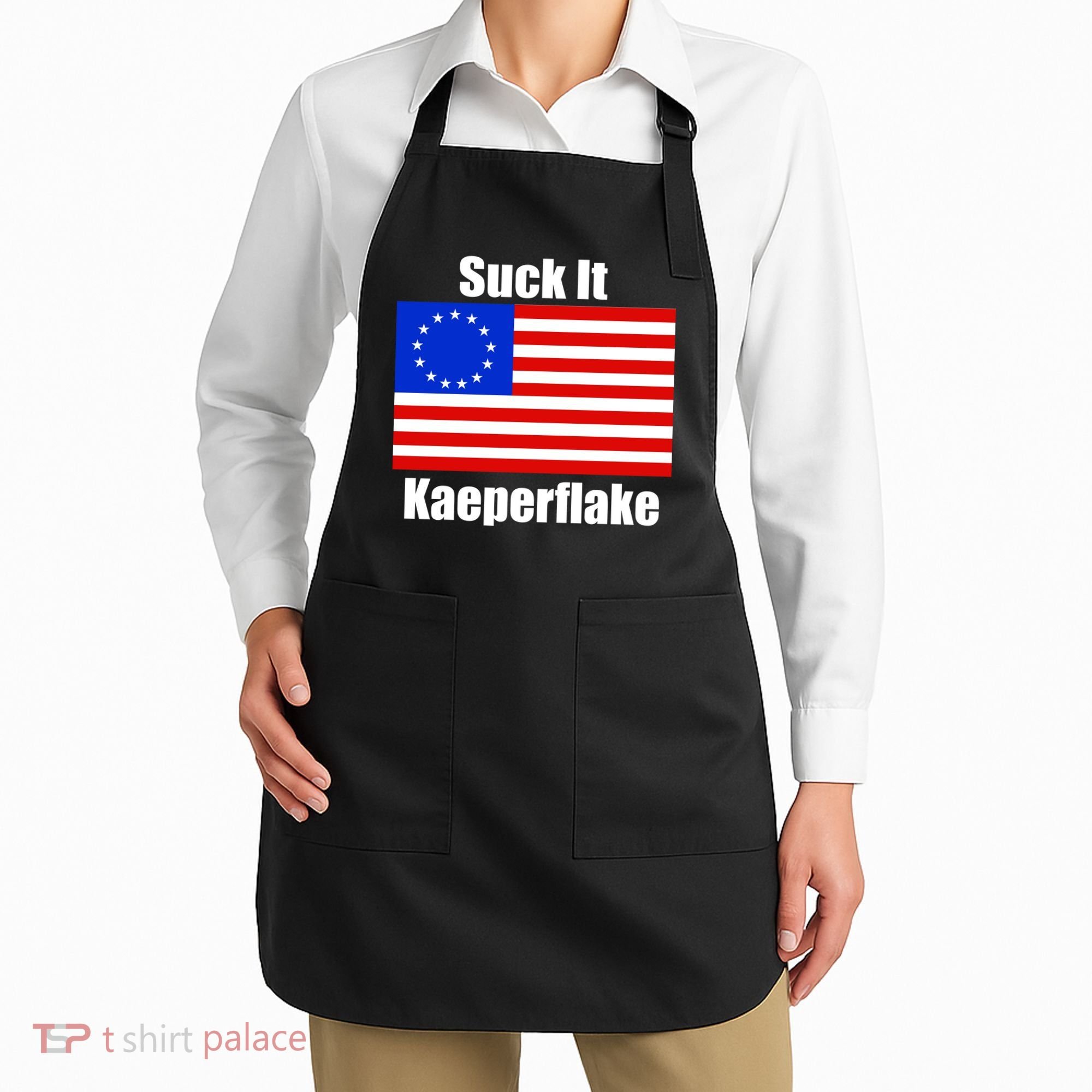 Suck It Kaeperflake Betsy Ross Flag Apron