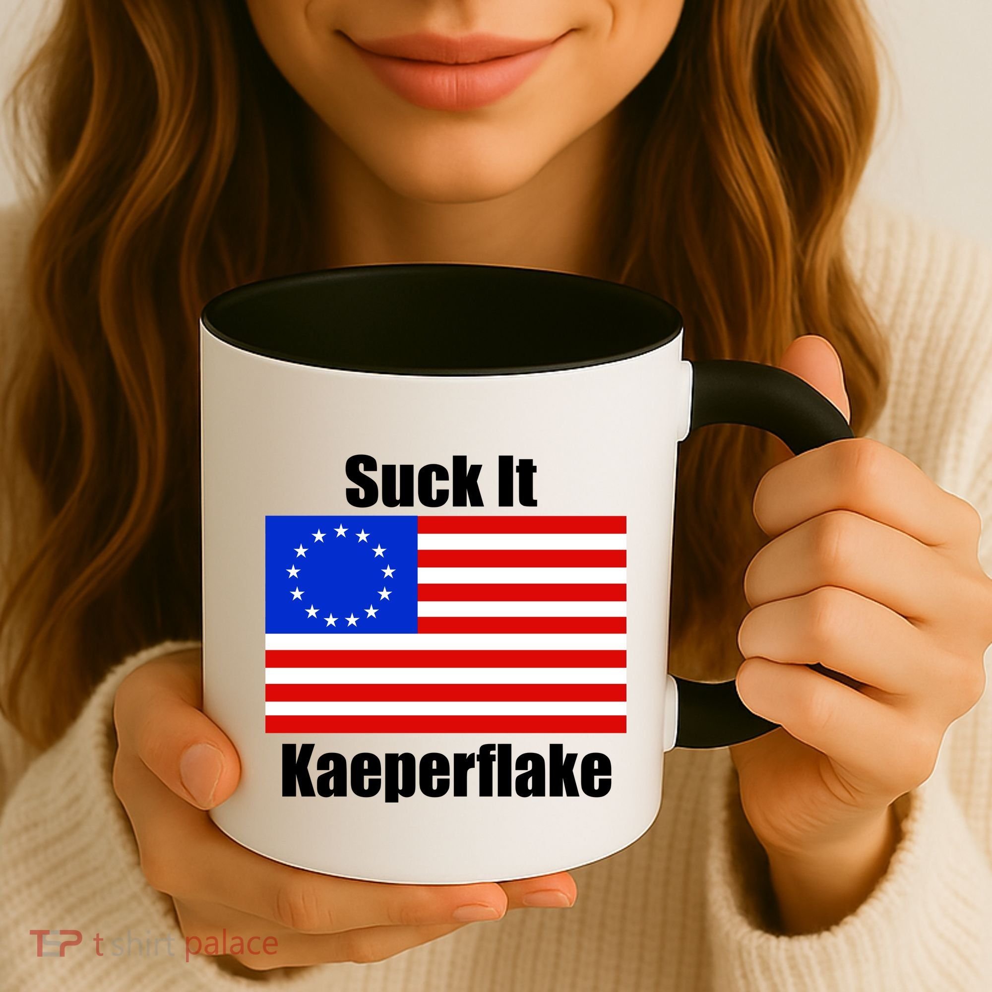 Suck It Kaeperflake Betsy Ross Flag Coffee Mug