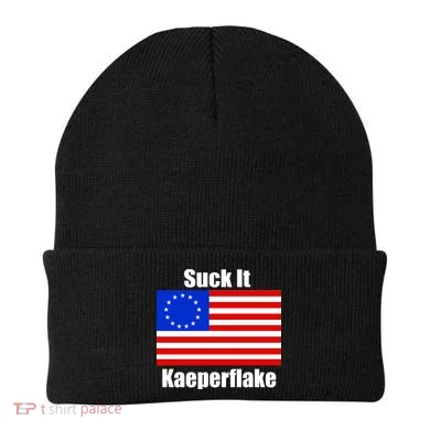 Suck It Kaeperflake Betsy Ross Flag Beanie