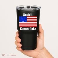 Suck It Kaeperflake Betsy Ross Flag Tumbler thumb 2