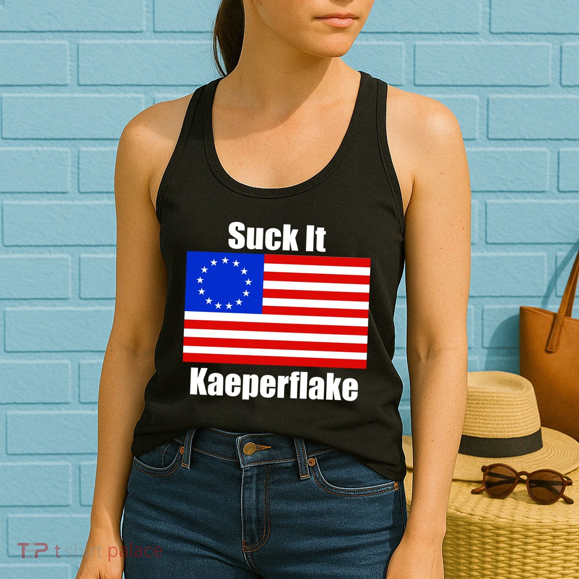 Suck It Kaeperflake Betsy Ross Flag Women's Tank Top