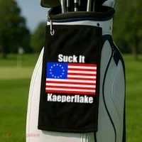Suck It Kaeperflake Betsy Ross Flag Golf Towel thumb 2