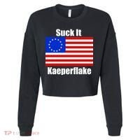Suck It Kaeperflake Betsy Ross Flag Cropped Pullover Crew thumb 0