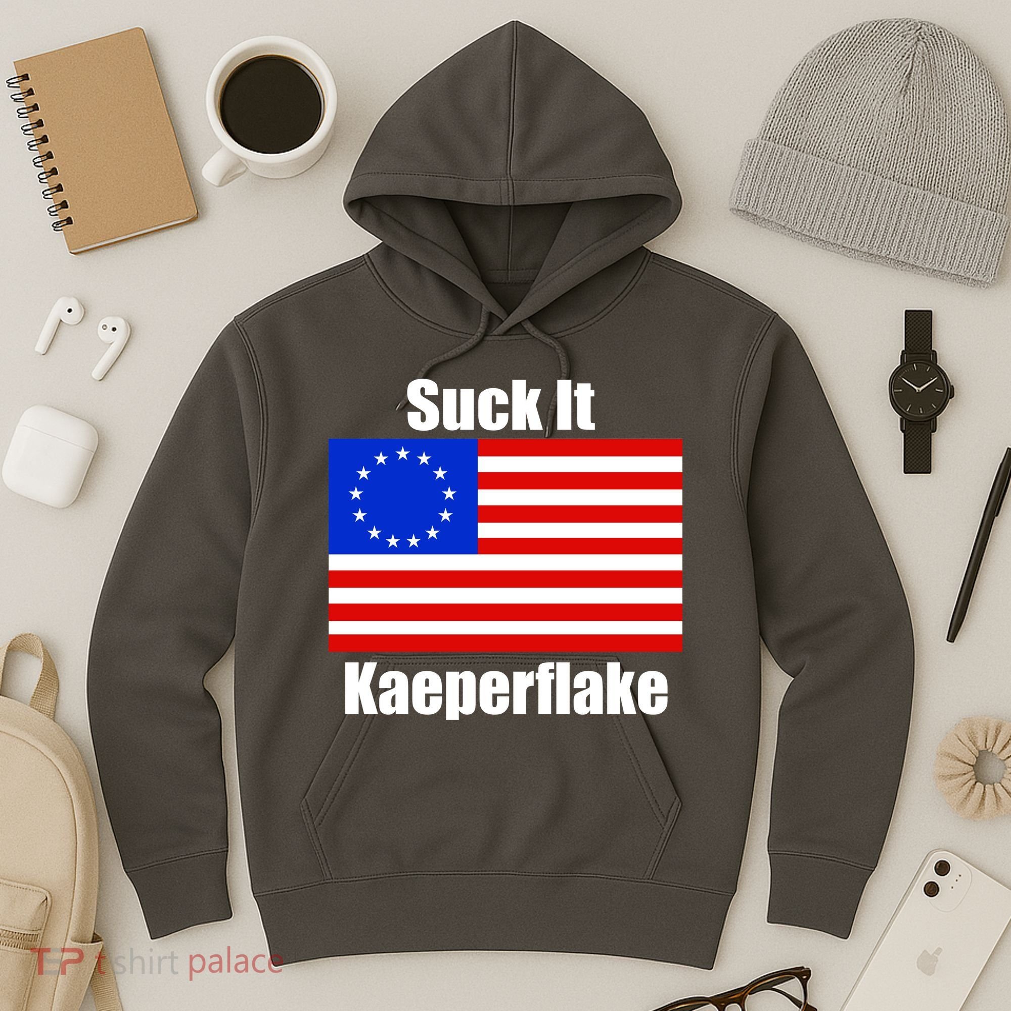 Suck It Kaeperflake Betsy Ross Flag Hoodie
