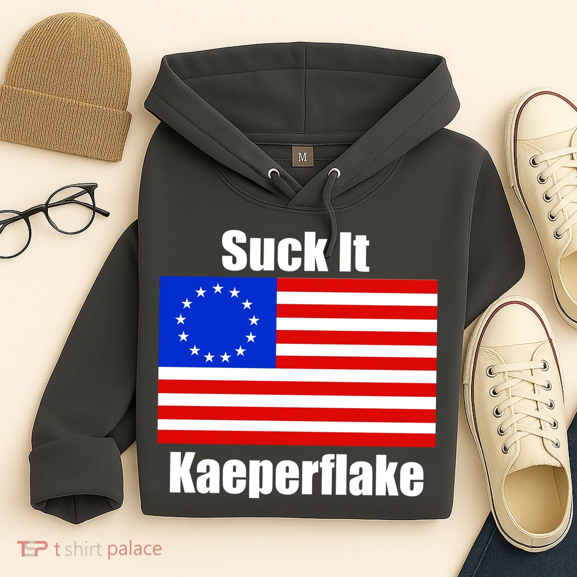 Suck It Kaeperflake Betsy Ross Flag Hoodie