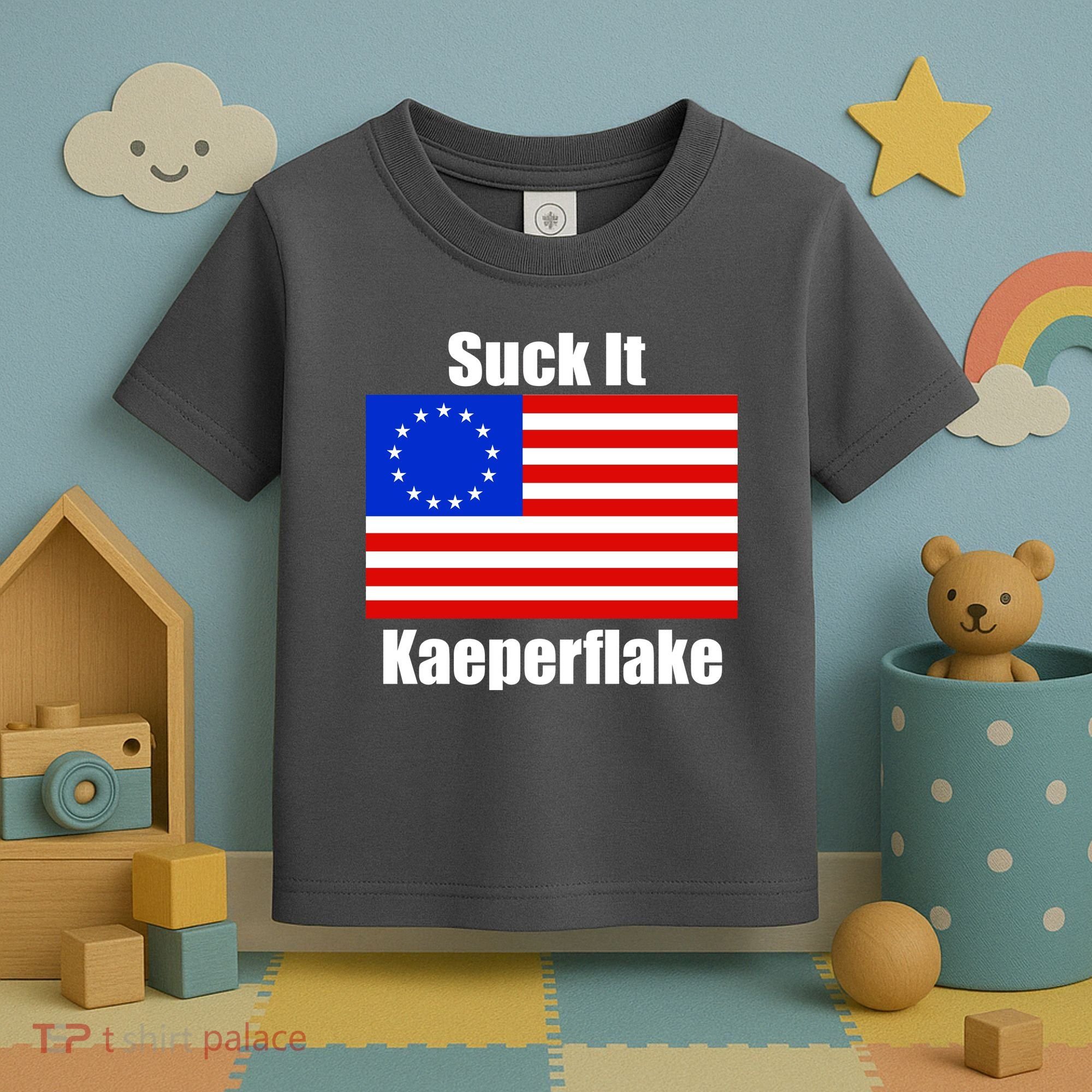 Suck It Kaeperflake Betsy Ross Flag Toddler T-Shirt
