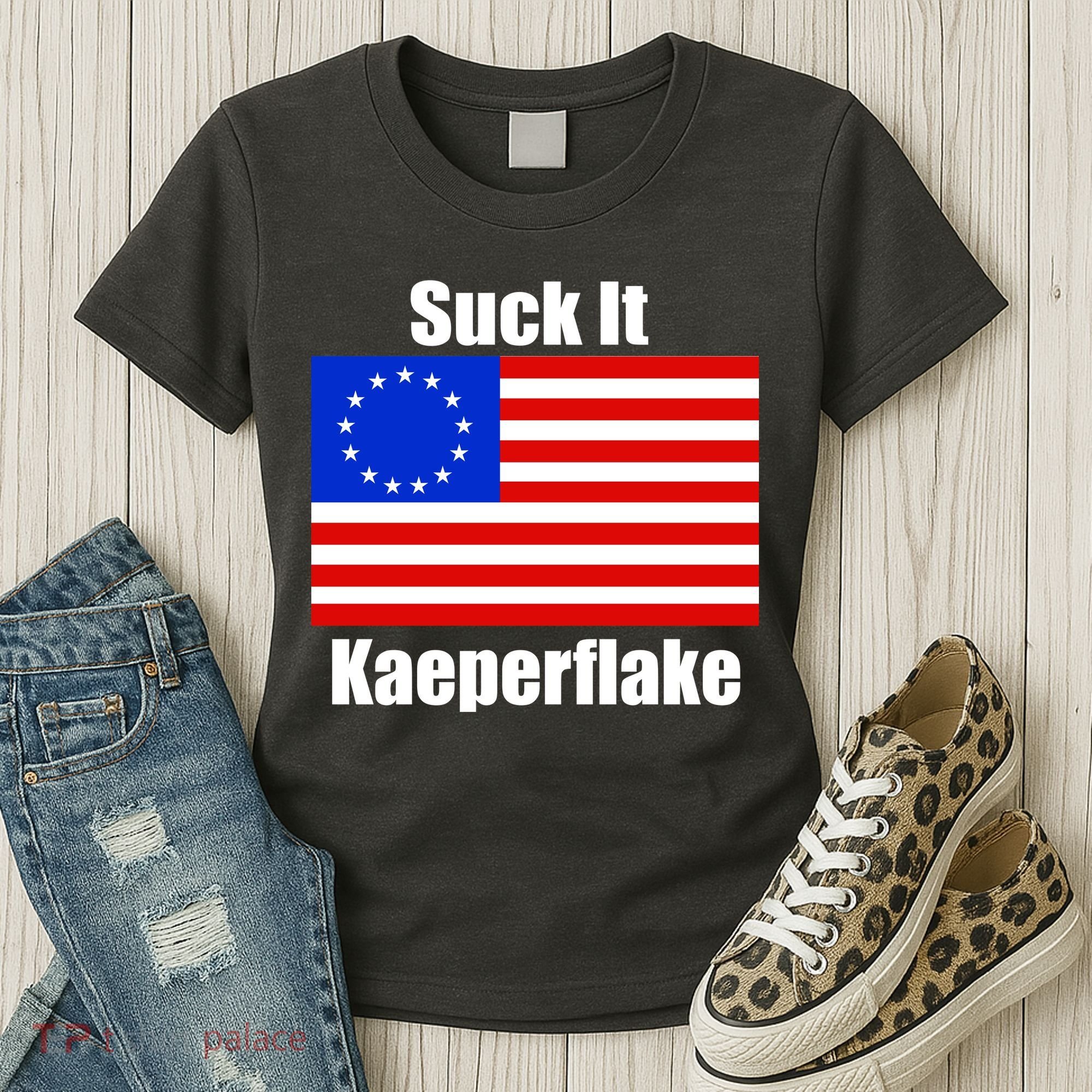 Suck It Kaeperflake Betsy Ross Flag Women's T-Shirt